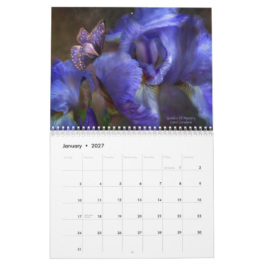 Irises - Collectie 1 Agenda 2010 Kalender (Jan 2027)