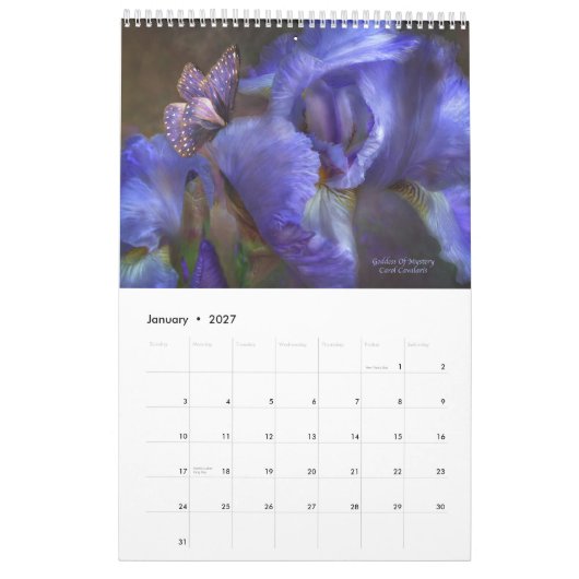 Irises-Collectie 1 Agenda 2010 Kalender (Jan 2027)