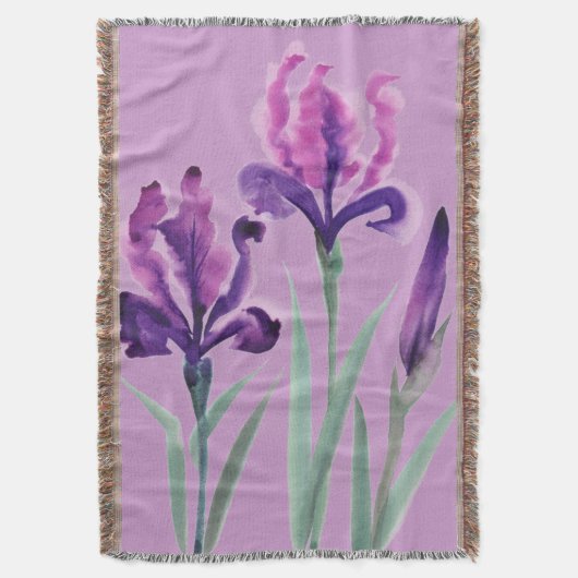 Irises Deken (Voorkant Verticaal)