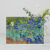 Irises | Echte Folie Hartelijk dank Feestdagenkaart (Staand Voorkant)