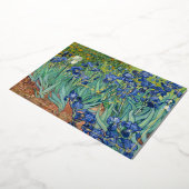 Irises | Echte Folie Hartelijk dank Folie Feestdagenkaart (Gedraaid)