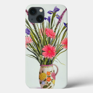 Irises en Berbera in een Nederlandse Jug iPhone 13 Hoesje