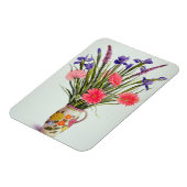 Irises en Berbera in een Nederlandse Jug Magneet (Linkerzijde)