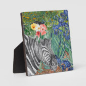 Irises en Fancy Zebra van Van Gogh Fotoplaat (Voorkant)