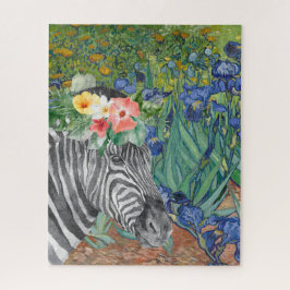 Irises en Fancy Zebra van Van Gogh Legpuzzel