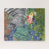 Irises en Fancy Zebra van Van Gogh Legpuzzel (Horizontaal)