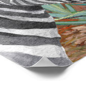 Irises en Fancy Zebra van Van Gogh Poster (Hoek)