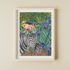 Irises en Fancy Zebra van Van Gogh Poster