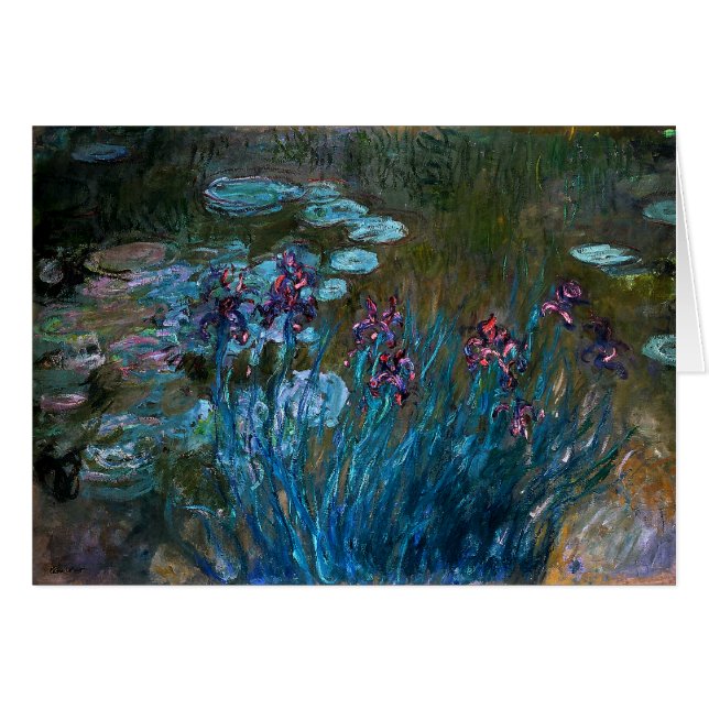 Irises en Water Lilies, Claude Monet (Voorkant Horizontaal)