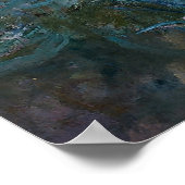 Irises en waterlilies poster (Hoek)