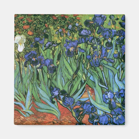 Irises (F608) Van Gogh Fine Art Magneet (Voorkant)