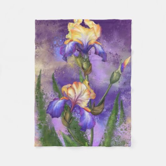 Irises Fleece Blanket (Voorkant)