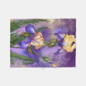 Irises Fleece Blanket Deken (Voorkant (Horizontaal))