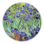 Irises Floral Landscape Vincent van Gogh Keramische Knop (Voorkant)