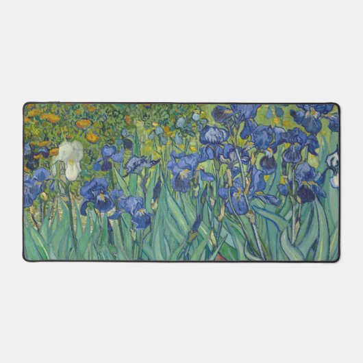 Irises, Floral Oil Painting, Vincent Van Gogh Bureaumat (Voorkant)