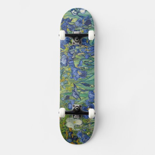 Irises, Floral Oil Painting, Vincent Van Gogh Persoonlijk Skateboard (Voorkant)