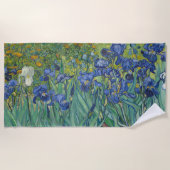 Irises, Floral Oil Painting, Vincent Van Gogh Strandlaken (Voorkant)
