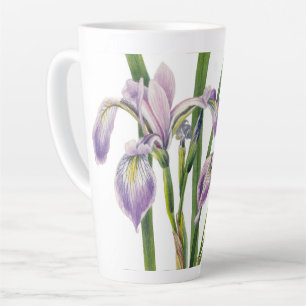 IRISES FLOWERS-ILLUSTRATIE LATTE MOK