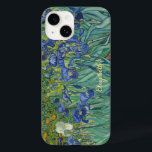 Irises Flowers Van Gogh Floral Art Monogrammed Case-Mate iPhone 14 Hoesje<br><div class="desc">Creëer uw eigen aangepaste, gepersonaliseerde, elegante faux gouden scriptlettertype, bloemen / bloem / natuur / kunstliefhebbers en Van Gogh connoisseurs', chic, gestroomlijnd, stijlvol, vormgeving, vederlicht, trendy, dun profiel, lichtgewicht, botsbestendig, duurzaam hard plastic, glossy afwerking Apple iPhone-draagtas, met een prachtige kleurige, kleurrijke kleurrijke vormgeving ingewikkelde olie op het schilderij van doek,...</div>