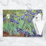Irises Garden Landscape Vincent van Gogh Placemat<br><div class="desc">Een placemat met het schilderij van kunstolie Irises (1889) door Vincent van Gogh (1853-1890). Blauwviolette iris in de tuin,  beïnvloed door Japanse kunst.</div>