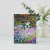Irises in de tuin van Monet Briefkaart (Staand voorkant)