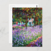 Irises in de tuin van Monet Briefkaart (Voorkant / Achterkant)