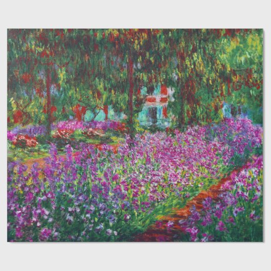 Irises in de tuin van Monet Cadeaupapier (Vlak)
