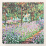 Irises in de tuin van Monet Glazen Onderzetter<br><div class="desc">Irises in Monet's Garden is een prachtig bloemschilderij van de Franse kunstenaar Impressionisme,  Claude Monet,  dat in 1900 in zijn huis in Giverny,  Frankrijk is geschilderd.</div>