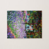 Irises in de tuin van Monet Legpuzzel (Horizontaal)