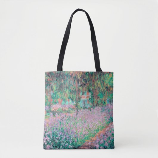 Irises in de tuin van Monet Tote Bag (Voorkant)