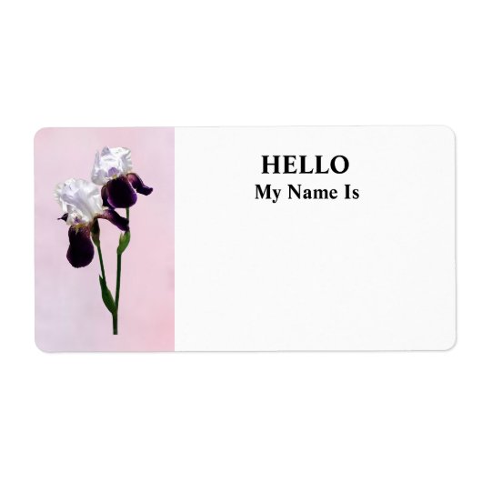 Irises in Love Etiket (Voorkant)