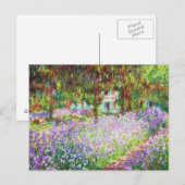 Irises in Monet's Garden Claude Monet Briefkaart (Voorkant / Achterkant)