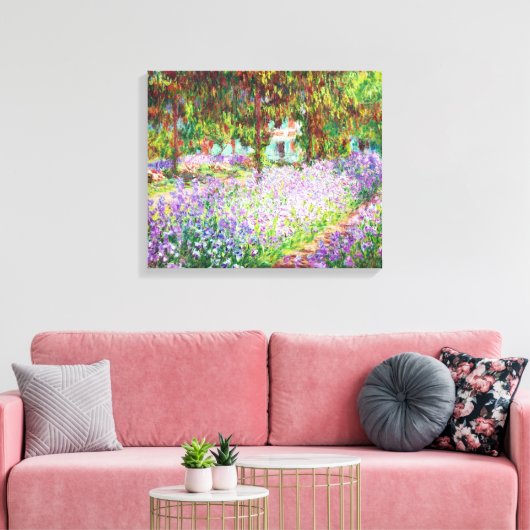Irises in Monet's Garden Claude Monet Canvas Afdruk (Insitu (Woonkamer))