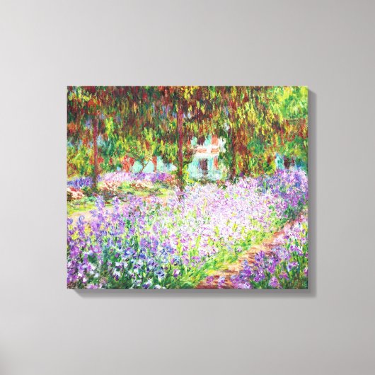 Irises in Monet's Garden Claude Monet Canvas Afdruk (Voorkant)