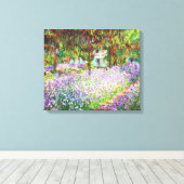 Irises in Monet's Garden Claude Monet Canvas Afdruk (Insitu (Houten vloer))