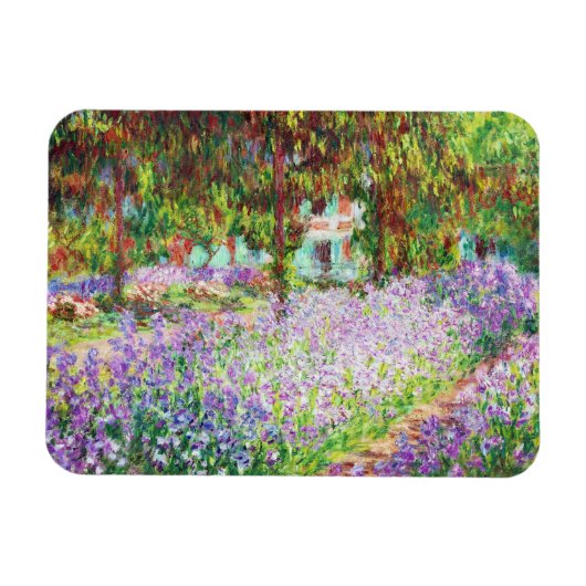 Irises in Monet's Garden Claude Monet Magneet (Horizontaal)
