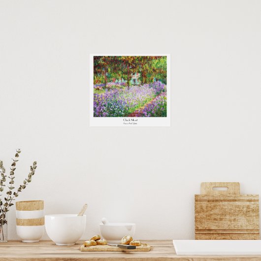 Irises in Monet's Garden Claude Monet Poster (Keuken)