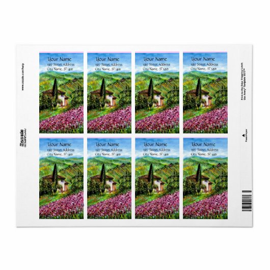 IRISES IN TUSCANY ETIKET (Full Sheet)