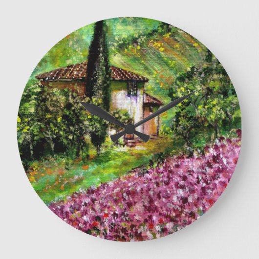 IRISES IN TUSCANY GROTE KLOK (Voorkant)