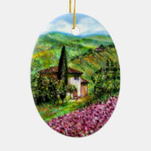 IRISES IN TUSCANY KERAMISCH ORNAMENT (Achterkant)