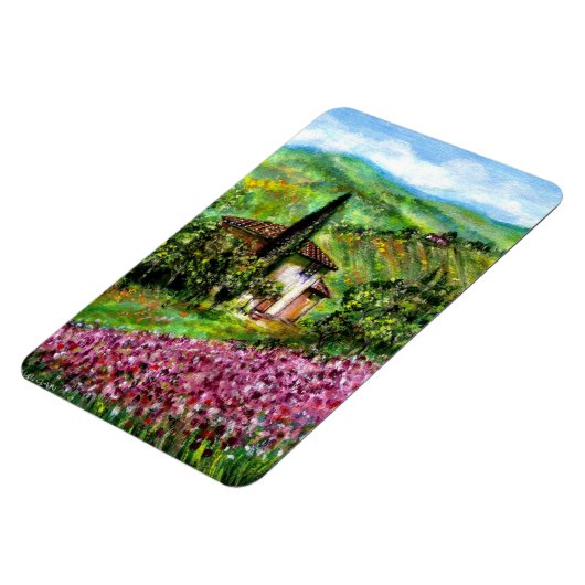 IRISES IN TUSCANY MAGNEET (Linkerzijde)