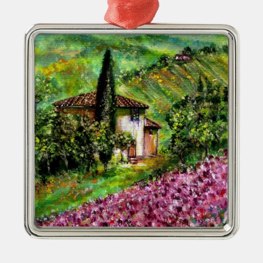 IRISES IN TUSCANY METALEN ORNAMENT (Voorkant)