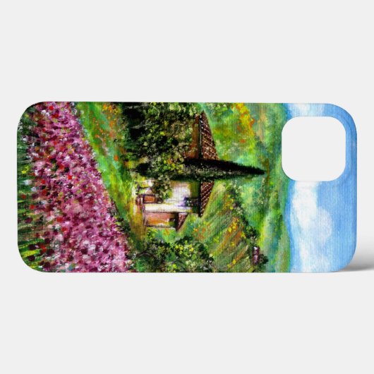 IRISES IN TUSCANY,Paarse Vloergebieden Case-Mate iPhone Case (Achterkant (horizontaal))