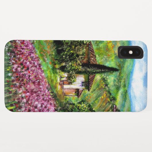 IRISES IN TUSCANY,Paarse Vloergebieden Case-Mate iPhone Case (Achterkant (horizontaal))