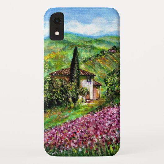 IRISES IN TUSCANY,Paarse Vloergebieden Case-Mate iPhone Case (Achterkant)