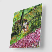 IRISES IN TUSCANY VIERKANTE KLOK (Hoek)