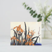 Irises, Katsushika Hokusai Briefkaart (Staand voorkant)