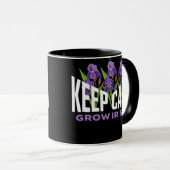 Irises Lover Keep Calm Grow Irises Garden Flower Mok (Voorkant rechts)