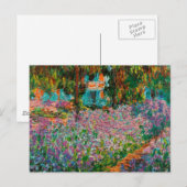 Irises Monet Garden Giverny bloemen Briefkaart (Voorkant / Achterkant)