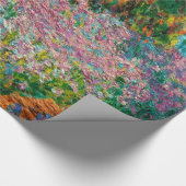 Irises Monet Garden Giverny bloemen Cadeaupapier (Hoek)